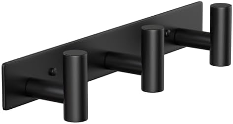 Wall Mounted Coat Rack-3 Hooks, Heavy Duty Stainless Steel Wall Hooks by VINHOLD