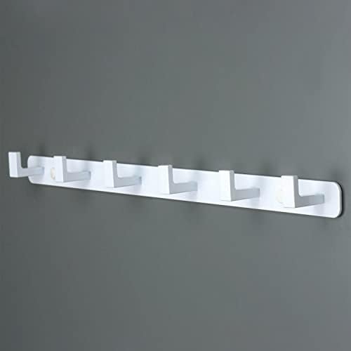 Coat Rack, Heavy Duty Stainless Steel 6 Tri Coat Hook Hanger, Wall Mounted by Vanloory