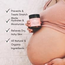 Belly Bundle by Irene Organics - Organic Belly Butter and Oil for Pregnancy Stretch Mark Prevention and Treatment - Award Winning Skincare For Pregnancy and Postpartum - Mother's Day Gift Set (Small)