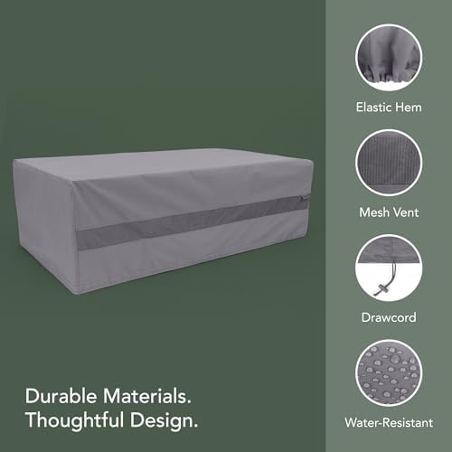 Covermates Elite Outdoor Deck Box Cover - 96W x 42D x 25H - Weatherproof - Image 4