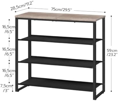 HOOBRO Shoe Rack, 4 Tier Shoe Storage Organizer - Image 3