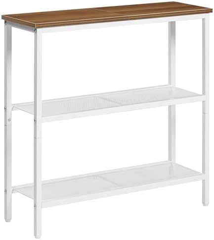 HOOBRO 29.5" Narrow Console Table, 3 Tier Entryway Table, Thin Sofa Table by HOOBRO