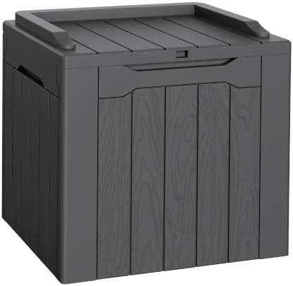 Flamaker Deck Box 31 Gallon Waterproof Resin Small Storage Box by Flamaker