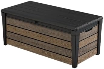 Keter Signature Collection 120 Gallon Resin Deck Box Organization and Storage by Unknown