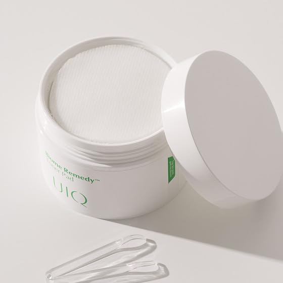 UIQ Biome Remedy Toner Pads, Dual-Textured Facial Pad for Hydrating, Moisturizing, Calming, Pore Care, Non Comedogenic, Daily Toner Pads for Soothing Skin 6.08 fl. oz., 70 Sheets