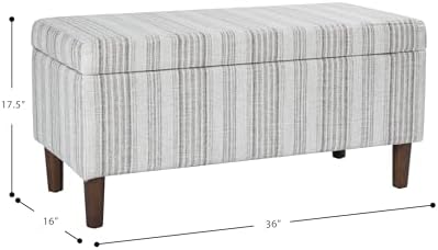 HomePop Malmo 36" Storage Bench - Image 3