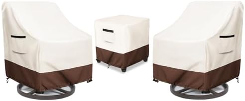 Patio Furniture Set Covers for 3 Piece Outdoor Bistro, Waterproof 100% Outdoor by Unknown