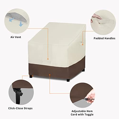 Easy-Going Heavy Duty Outdoor Chair Cover, 2 Pack-37Wx30Dx31H inch - Image 4