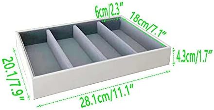Premium Quality Sunglasses Tray Organizer Display PU Leather Exterior Soft - Image 5