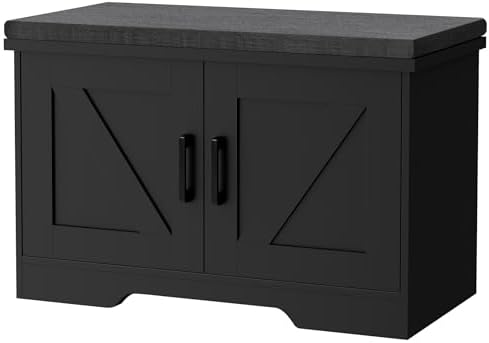 HOMSHO Farmhouse Shoe Storage Bench by HOMSHO