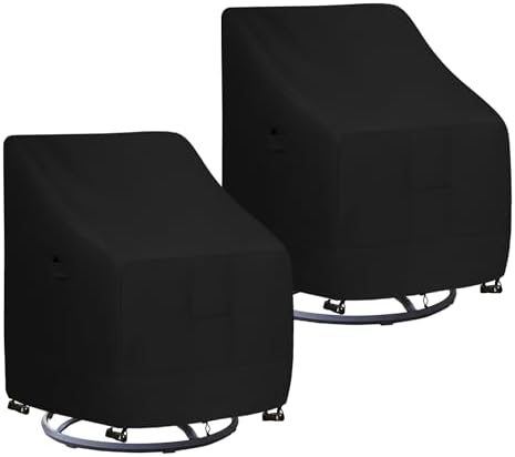 Easy-Going Waterproof Outdoor Swivel Chair Cover, 2 Pack-33Wx35Dx38.5H inch by Easy-Going