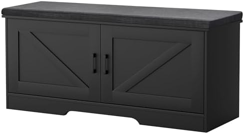HOMSHO Farmhouse Shoe Storage Bench by HOMSHO