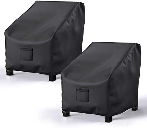 2 Pack Outdoor Patio Chair Covers Waterproof 38"Wx31"Dx29"H by Brosyda