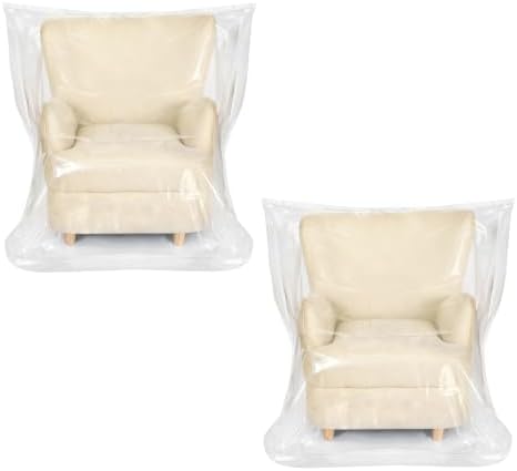 Extra Thick 4mil Plastic Chair Cover, 2 Pack by Magicheap