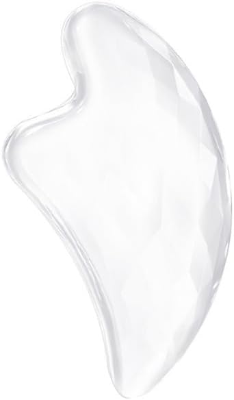 Gua Sha Facial Tools Transparent Natural Resin Face Massage Tool for Body Gua Sha Lymphatic Drainage Massager Fascia Blaster Cellulite Remove Skin Care, Relieve Muscle Tension and Jawline Sculpting