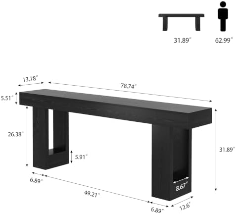 Epecoya 78.7-Inch Console Tables - Image 2