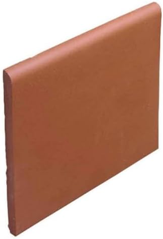 Tenedos 6x6 Colonial Red Smooth Quarry Bullnose Tile - Image 2