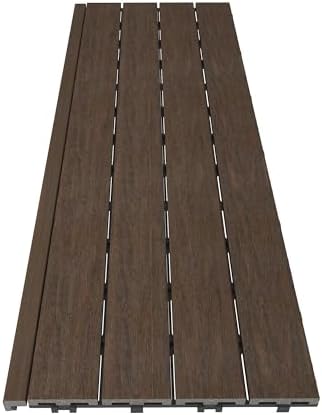 NewTechWood 1/12 ft. x 3 ft. Quick Deck Composite Deck Tile Straight Trim in - Image 5