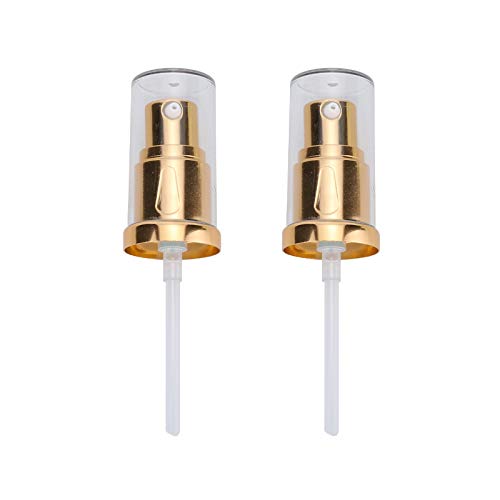 2pcs Replacement Pump for Foundation Bottle Compatible with Both Double Wear and Mac(Gold Color)