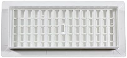 Decor Grates PL410-WH 4-Inch by 10-Inch Plastic Floor Register - Image 3