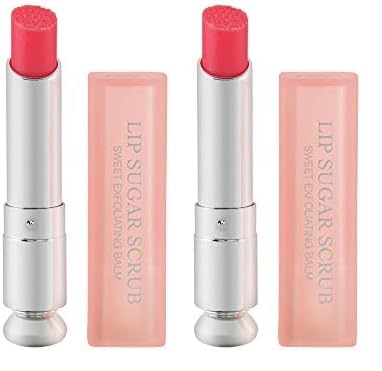 Christian Dior Addict Lip Sugar Scrub Color Awakening Exfoliating Lipbalm 001, 0.12 Ounce (Pack of 2)