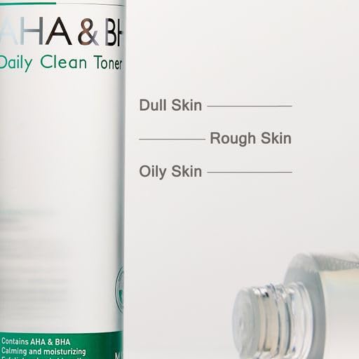 MIZON AHA&BHA Daily Clean Toner, Daily Peeling Toner, Smooth Skin, Removes Dead Skin, Healthy Skin, Korean Skincare (5.07 Fl oz)