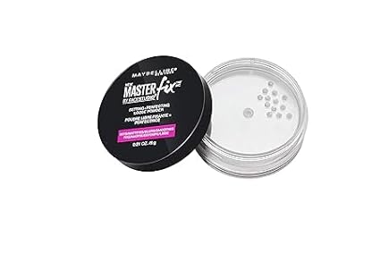MaybellineFacestudio Lasting Fix Setting + Perfecting Loose Powder Makeup, All Day Matte Wear, Minimizes Shine, Sets Foundation Makeup, Translucent, 0.21 oz., White
