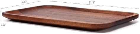 5PCS Serving Acacia Wood Valet Tray - Image 2