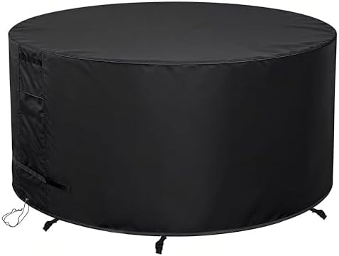 Round Patio Furniture Cover 84" Dia x 44" H Waterproof, Outdoor Round Table by Unknown