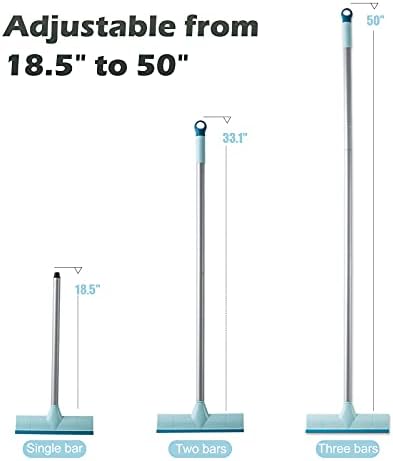 BOOMJOY Floor Scrub Brush with Long Handle, 2 in 1 Scrape and Brush, Stiff - Image 4