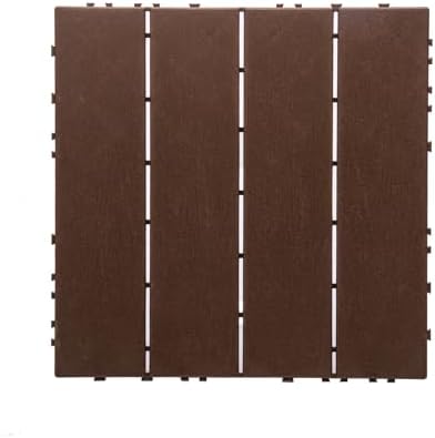 11 Interlocking Deck Tiles, 11.42"x11.42" Patio Tiles - Image 4