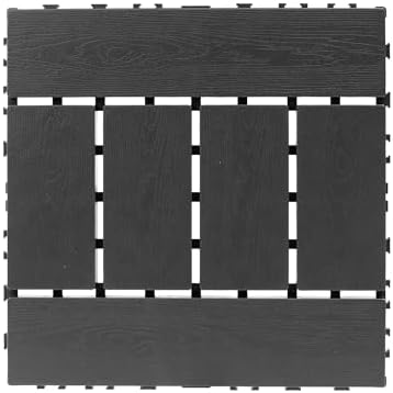44 Interlocking Deck Tiles, 12x12 Plastic Patio Tiles - Image 4