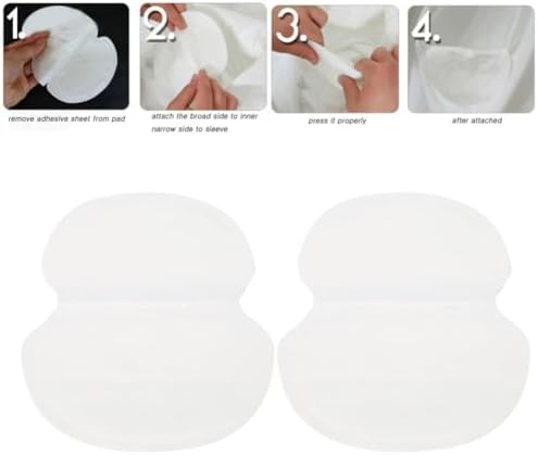 for Under Breasts, Disposable Underarm Sweat Absorbent Pads Unisex Cotton Armpit Sweat Guard (10PCS)