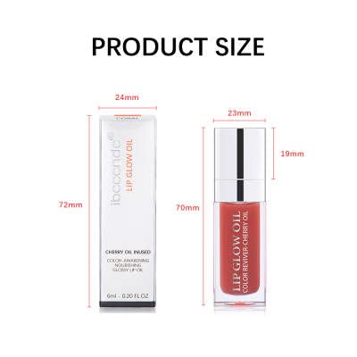 Lip Glow Oil, Care Of Lips, Highlight Lip Color And Lip Oil Hydrating Tinted Lip Balm, Lip Oil Gloss Tinted Hydrating Lip Care Lines Lip Crystal Jelly Moisturizing (012 RoseWood)