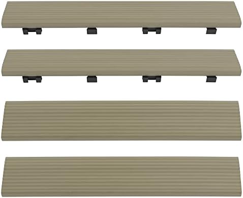 NewTechWood 1/6 ft. x 1 ft. Quick Deck Composite Deck Tile Straight Fascia in - Image 2