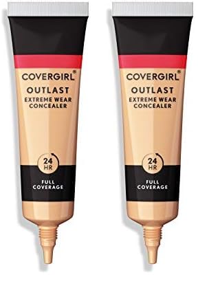 COVERGIRL Outlast Extreme Wear Concealer, Golden Ivory 802 (Pack of 2)