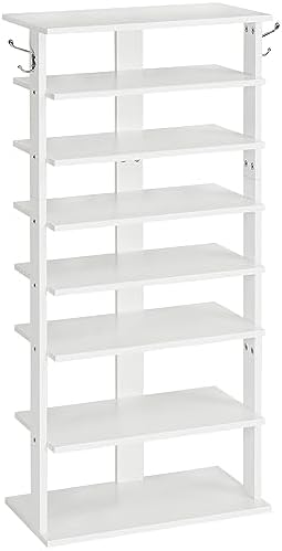 HOOBRO Vertical Shoe Rack, 8 Tier Wooden Shoe Storage Organizer by HOOBRO