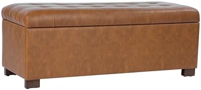 HomePop 46" Tufted Storage Bench by HomePop