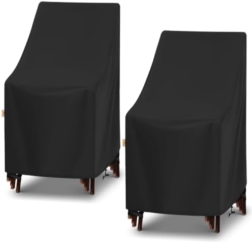 Arcedo High Back Waterproof Patio Chair Covers 2 Pack by ARCEDO