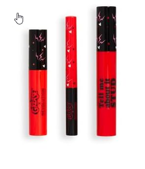 Revolution X Grease Shape Up Sandy Transformation Lip and Eye Set, 0.34 Fl Oz (Pack of 1), Black