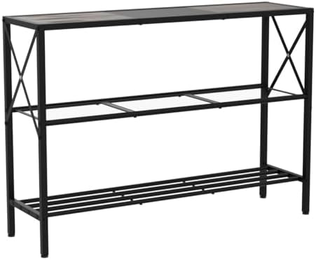 Hoctieon Industrial Console Table, 3 Tier Entryway Table, Hallway Tables - Image 5