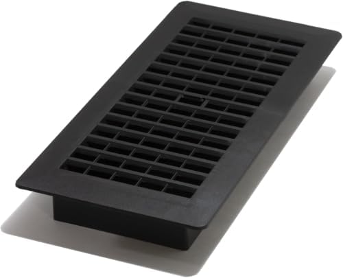 Decor Grates PL410-BLK 4-Inch by 10-Inch Plastic Floor Register by DecorGrates