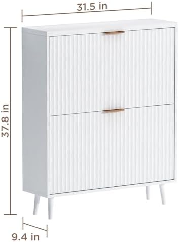Shoe Cabinet Storage, Modern Freestanding Organizer - Image 2