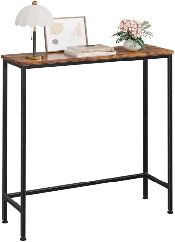 Narrow Console Table, 29.5" Small Entryway Table, Thin EntranceTable, Sofa Table by VANTIMO