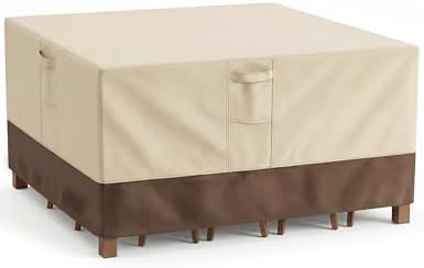 Vailge Patio Outdoor Furniture Covers Waterproof, Square Outdoor Table Cover by VAILGE