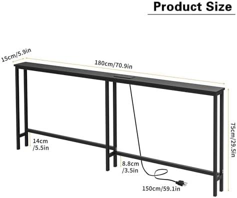 VASMIA 70.9 Inch Narrow Console Table - Image 3