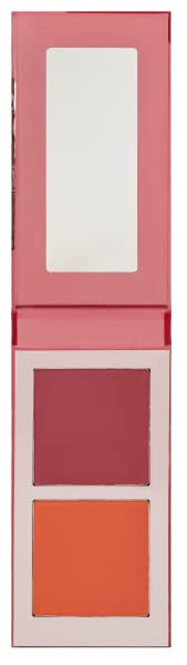 Juvia's Place Blushed Duo Blush - Two Tone Pigmented Buildable Pressed Mineral Powder - Rosy Natural Cheeks Matte Fresh Finish for All Skin Color -Volume1