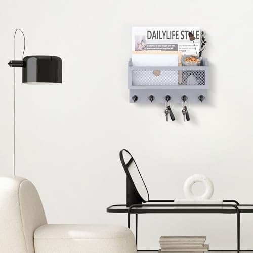 Nekon Mail and Key Holder for Wall Decorative, 11 Inch Mail Holder - Image 5
