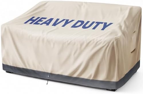 Extra Heavy Duty 3-Seater Outdoor Sofa Cover Waterproof by Kikcoin