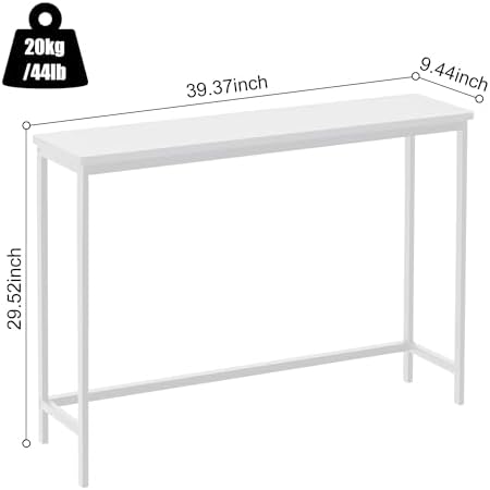 VASMIA Console Table, Entryway Table, Narrow Sofa Table, Living Room - Image 3